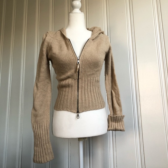 Express Sweaters - Express zip up hooded sweater